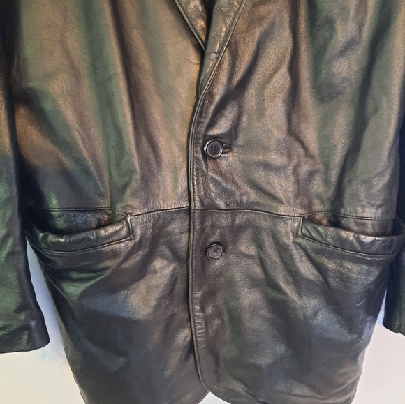Vintage Tip Top Leather Jacket Los Angeles California American Mens Size Large - Picture 3 of 5